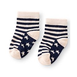 Cute Walk By Babyhug Anti Bacterial Ankle Length Socks Star Design Pack Of 3 - Multicolour