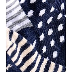 Cute Walk By Babyhug Anti Bacterial Ankle Length Socks Star Design Pack Of 3 - Multicolour