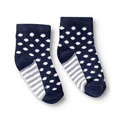 Cute Walk By Babyhug Anti Bacterial Ankle Length Socks Star Design Pack Of 3 - Multicolour