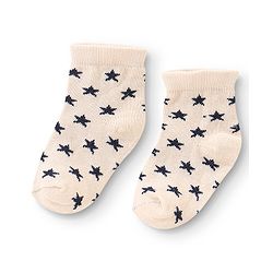 Cute Walk By Babyhug Anti Bacterial Ankle Length Socks Star Design Pack Of 3 - Multicolour