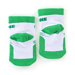 Cute Walk by Babyhug Non Terry Anti Bacterial Ankle Length Monster Design Socks Pack of 3 - Red Blue & Green