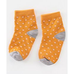 Cutewalk By Babyhug Anti Bacterial Ankle Length Socks Polka Dot Design Pack of 5- Pink Yellow & Blue