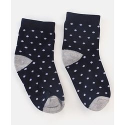 Cutewalk By Babyhug Anti Bacterial Ankle Length Socks Polka Dot Design Pack of 5- Pink Yellow & Blue
