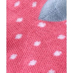 Cutewalk By Babyhug Anti Bacterial Ankle Length Socks Polka Dot Design Pack of 5- Pink Yellow & Blue