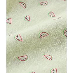 Babyhug 100% Cotton Half Sleeve Shirt Watermelon Print - Green