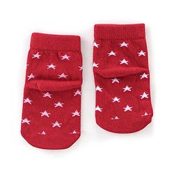 Cutewalk By Babyhug Antibacterial Ankle Length Socks Car & Stripes Design Pack Of 5- Navy Blue Red & Grey
