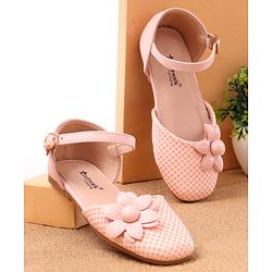 Cute Walk by Babyhug Bellies with Buckle Closure Floral Applique - Pink