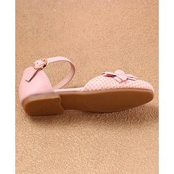 Cute Walk by Babyhug Bellies with Buckle Closure Floral Applique - Pink