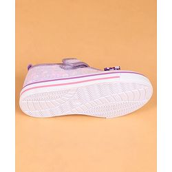 Cute Walk by Babyhug Velcro Closure Casual Shoes With Bow Applique - Purple