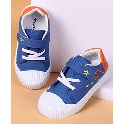 Cute Walk by Babyhug Velcro Closure with Dino Embroidered Casual Shoes - Blue
