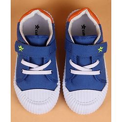 Cute Walk by Babyhug Velcro Closure with Dino Embroidered Casual Shoes - Blue