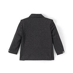Babyhug Full Sleeves Solid Color Party Wear Blazer - Black