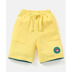 Babyhug 100% Cotton Single Jersey Half Sleeves T-Shirt & Shorts Set Lion Print - Green & Yellow