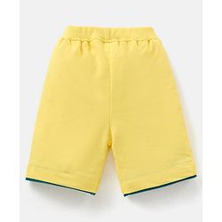 Babyhug 100% Cotton Single Jersey Half Sleeves T-Shirt & Shorts Set Lion Print - Green & Yellow