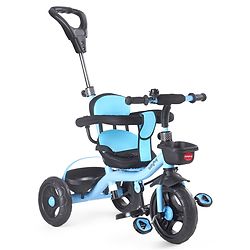 Babyhug Plug & Play Gladiator Tricycle With Parental Push Handle & Cushion Seat - Blue