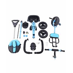 Babyhug Plug & Play Gladiator Tricycle With Parental Push Handle & Cushion Seat - Blue