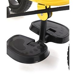 Babyhug Plug & Play Gladiator Tricycle With Parental Push Handle & Cushion Seat - Yellow