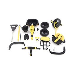 Babyhug Plug & Play Gladiator Tricycle With Parental Push Handle & Cushion Seat - Yellow