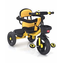 Babyhug Plug & Play Gladiator Tricycle With Parental Push Handle & Cushion Seat - Yellow