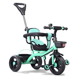 Babyhug Plug & Play Gladiator Tricycle With Parental Push Handle & Cushion Seat - Yellow