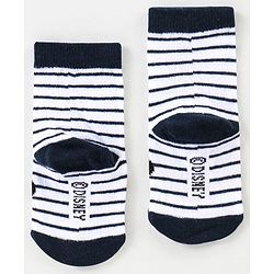 Cutewalk By Babyhug Anti Bacterial Ankle Length Non Terry Socks Mickey Mouse Design Pack of 3 - Red