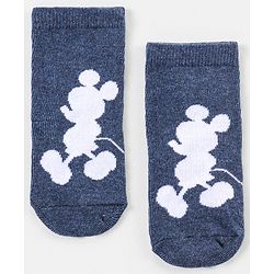 Cutewalk By Babyhug Anti Bacterial Ankle Length Non Terry Socks Mickey Mouse Design Pack of 3 - Red