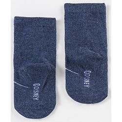 Cutewalk By Babyhug Anti Bacterial Ankle Length Non Terry Socks Mickey Mouse Design Pack of 3 - Red