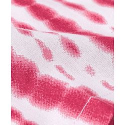 Babyhug Woven Full Sleeves Mandarin Collar Kurta & Pajama Set with Tie Dye Print - Red & White