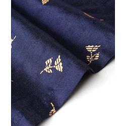 Babyhug Full Sleeves Kurta & Pyjama Set Floral Print- Navy Blue