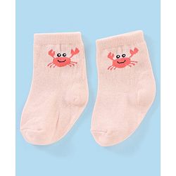 Cutewalk By Babyhug Anti Bacterial Ankle Length Non Terry Socks Striped Design Pack of 3- Yellow