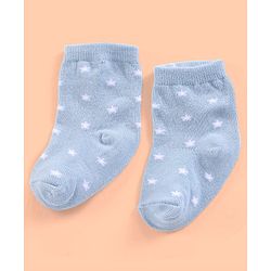 Cutewalk By Babyhug Anti Bacterial Ankle Length Non Terry Socks Striped Design Pack of 3- Blue