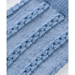 Cutewalk By Babyhug Anti Bacterial Ankle Length Non Terry Socks Striped Design Pack of 3- Blue
