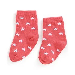 Cutewalk By Babyhug Anti Bacterial Ankle Length Non Terry Socks Striped Design Pack of 3- Red