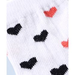 Cutewalk By Babyhug Anti Bacterial Ankle Length Non Terry Socks Striped Design Pack of 3- Red