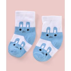 Cutewalk By Babyhug Anti Bacterial Ankle Length Non Terry Socks Polka Dots Design Pack of 3- Blue