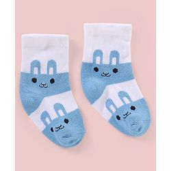 Cutewalk By Babyhug Anti Bacterial Ankle Length Non Terry Socks Polka Dots Design Pack of 3- Blue