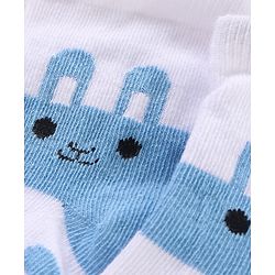 Cutewalk By Babyhug Anti Bacterial Ankle Length Non Terry Socks Polka Dots Design Pack of 3- Blue