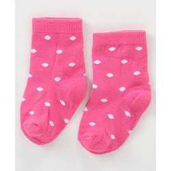 Cutewalk By Babyhug Anti Bacterial Ankle Length Non Terry Socks Floral Design Pack of 3- Pink & Yellow