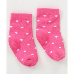Cutewalk By Babyhug Anti Bacterial Ankle Length Non Terry Socks Floral Design Pack of 3- Pink & Yellow