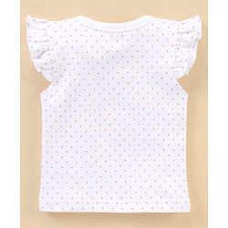 Babyhug 100% Cotton Short Sleeves Vests Cherry Print Pack of 3 - Blue & White