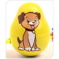Babyhug Dog Musical Push and Shake Roly Poly| Wobbling Bell Sounds For 0 Months+| Child Safe Material| Gifting Toy| BIS Certified