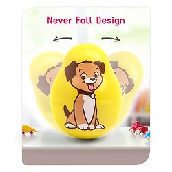 Babyhug Dog Musical Push and Shake Roly Poly| Wobbling Bell Sounds For 0 Months+| Child Safe Material| Gifting Toy| BIS Certified