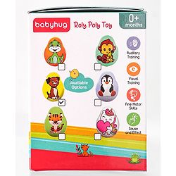 Babyhug Dog Musical Push and Shake Roly Poly| Wobbling Bell Sounds For 0 Months+| Child Safe Material| Gifting Toy| BIS Certified