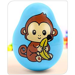 Babyhug Dog Musical Push and Shake Roly Poly| Wobbling Bell Sounds For 0 Months+| Child Safe Material| Gifting Toy| BIS Certified