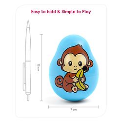 Babyhug Dog Musical Push and Shake Roly Poly| Wobbling Bell Sounds For 0 Months+| Child Safe Material| Gifting Toy| BIS Certified