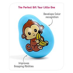 Babyhug Dog Musical Push and Shake Roly Poly| Wobbling Bell Sounds For 0 Months+| Child Safe Material| Gifting Toy| BIS Certified