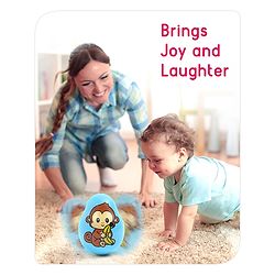 Babyhug Dog Musical Push and Shake Roly Poly| Wobbling Bell Sounds For 0 Months+| Child Safe Material| Gifting Toy| BIS Certified