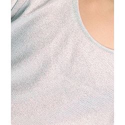 Babyhug Woven Half Sleeves Shimmer Top & Foil Printed Skirt - Pink