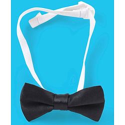 Babyhug Full Sleeves Solid Colour Party Shirt with Waistcoat & Bow - Black & Blue