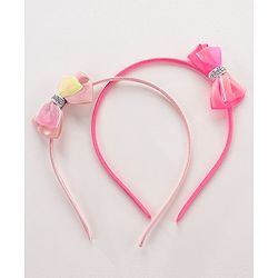 Babyhug Hair Bands and Bow Clips Set of 6 - Multicolour